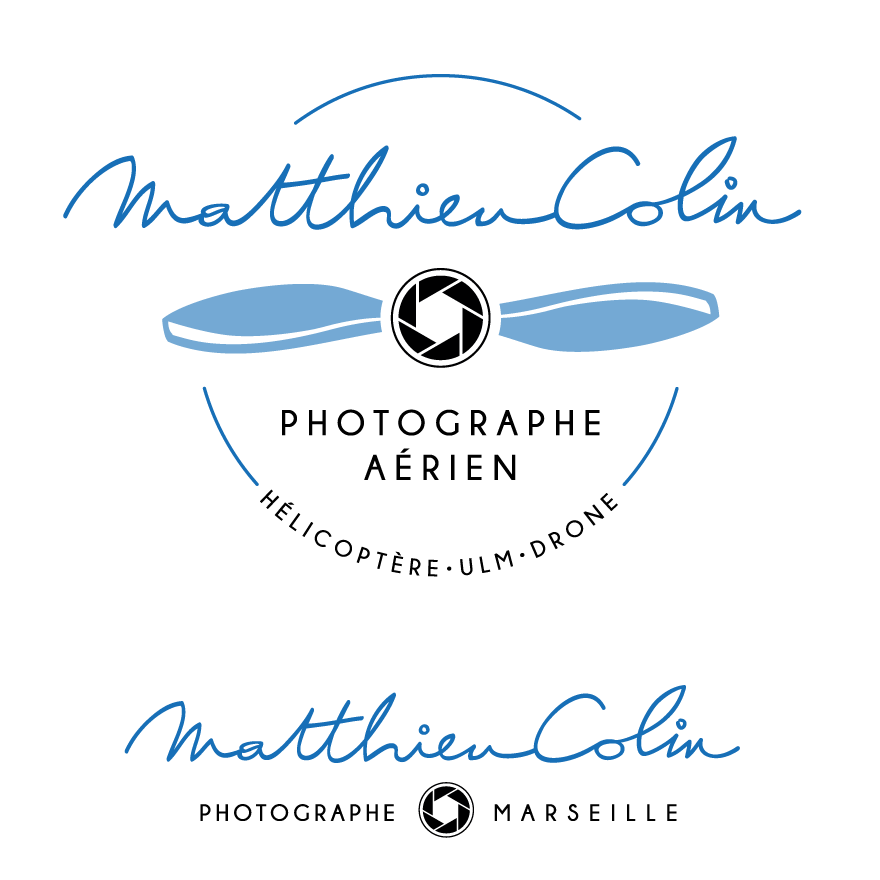 Création identité graphique, Matthieu Colin, photographie aérienne, proposition validée