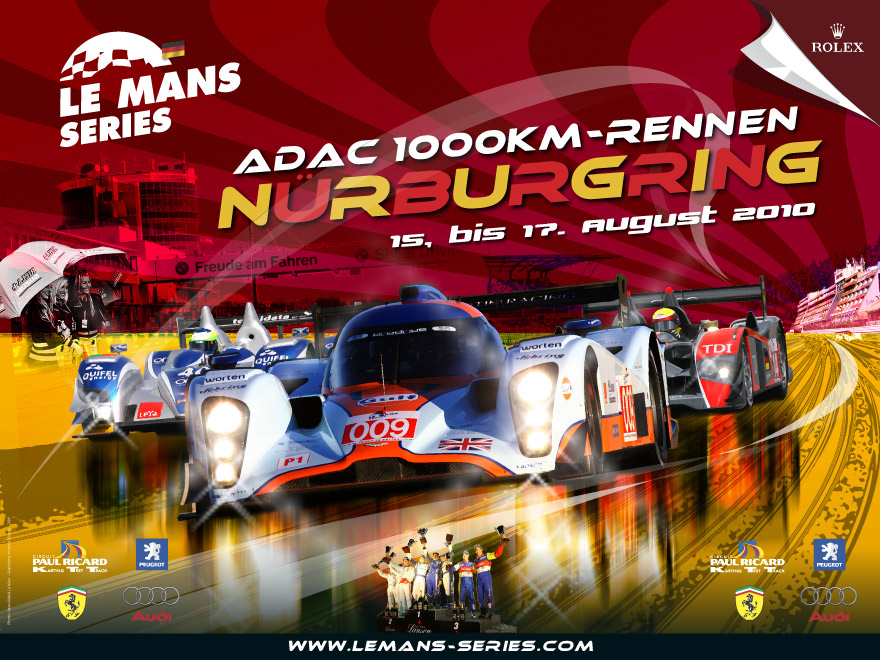 affiche 4 x 3 m - Le Mans séries 2010