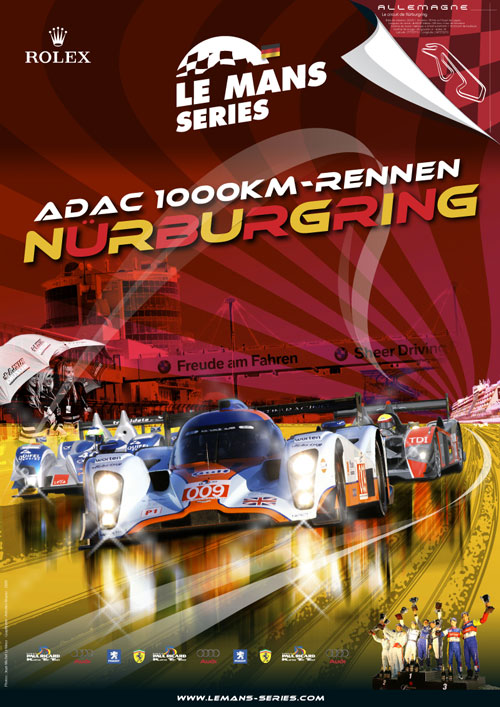 Affiche 40 x 60 cm - Le Mans séries 2010