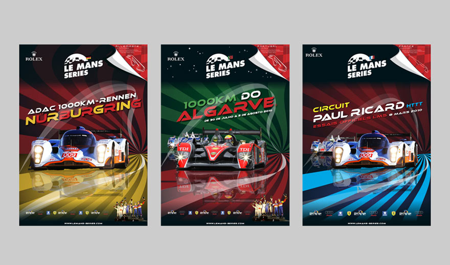 Affiches 40 x 60 cm - Le Mans séries 2010 - propositions