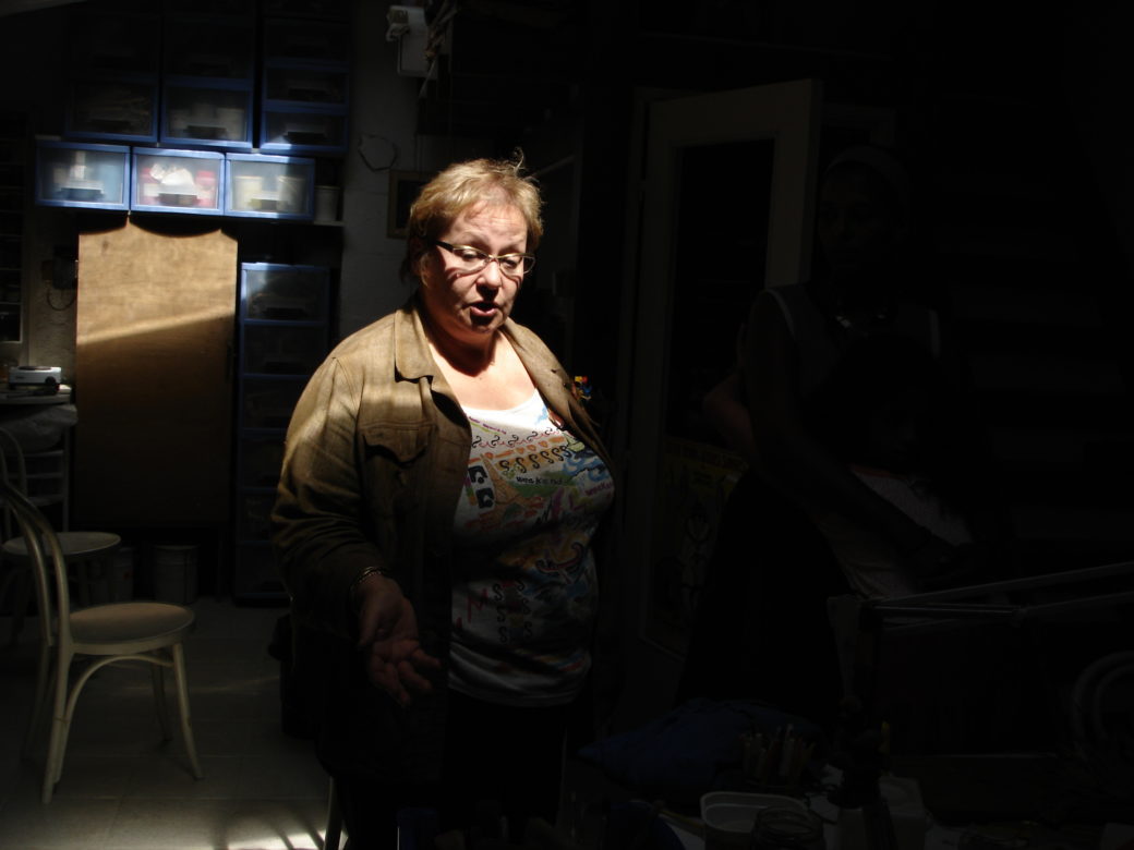 Christine dans son atelier, Marsilly - © Antonio Alvarez, 2008