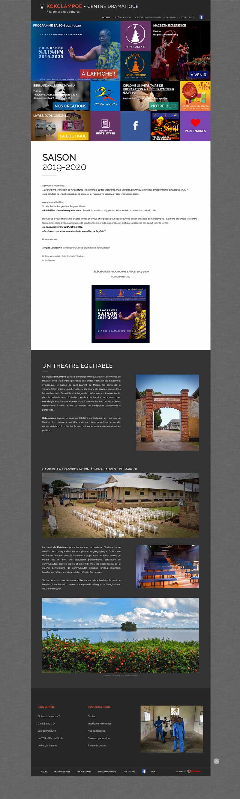 Centre dramatique Kokolampoe - Guyane - tkokolampoe-site-homepage-saison-2019-2020