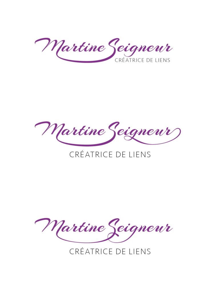 propositions de logo "martine seigneur"