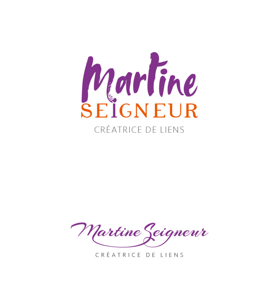 propositions de logo "martine seigneur"
