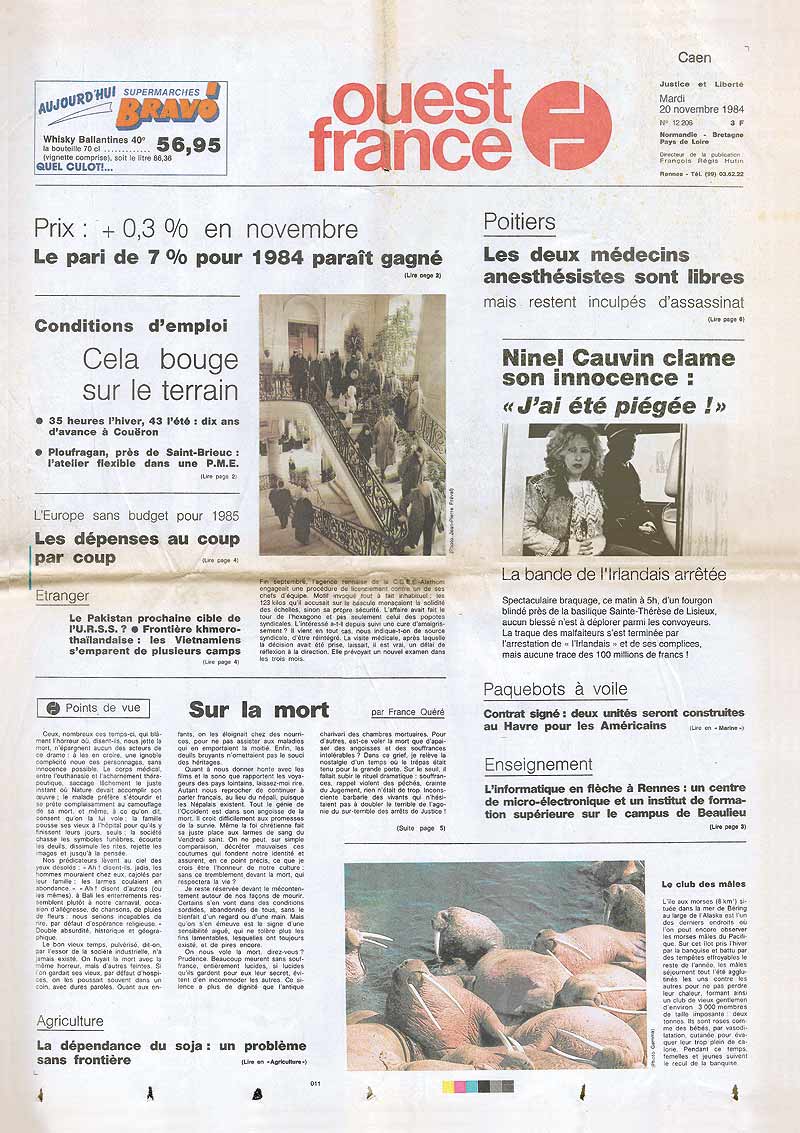 Fausse UNE de journaux - Meutres à Pont-l'Évêque